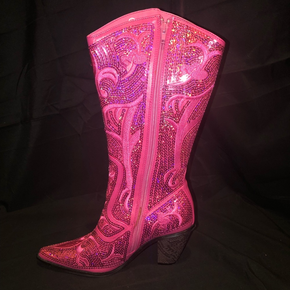 Helen’s Heart Sequin Cowgirl Boots